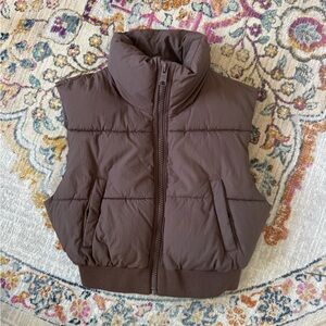 Garage Women's Brown Puffer Vest